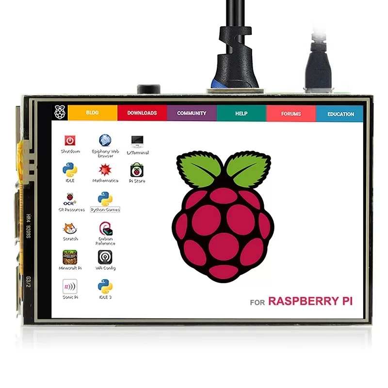 Elecrow RR035 - 라즈베리파이 3 B/4 B용 3.5인치 480x320 터치 TFT 디스플레이 보드 [RPA03510R]