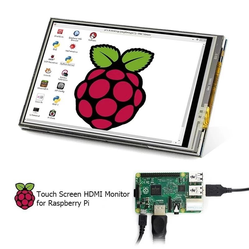 Elecrow RR035 - 라즈베리파이 3 B/4 B용 3.5인치 480x320 터치 TFT 디스플레이 보드 [RPA03510R]