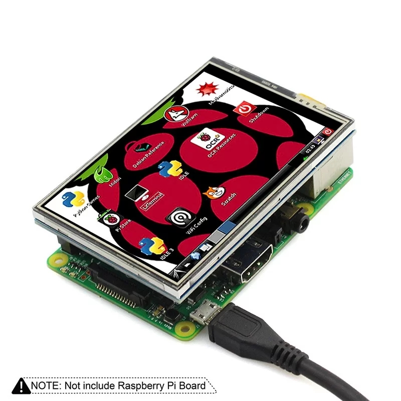 Elecrow RR035 - 라즈베리파이 3 B/4 B용 3.5인치 480x320 터치 TFT 디스플레이 보드 [RPA03510R]