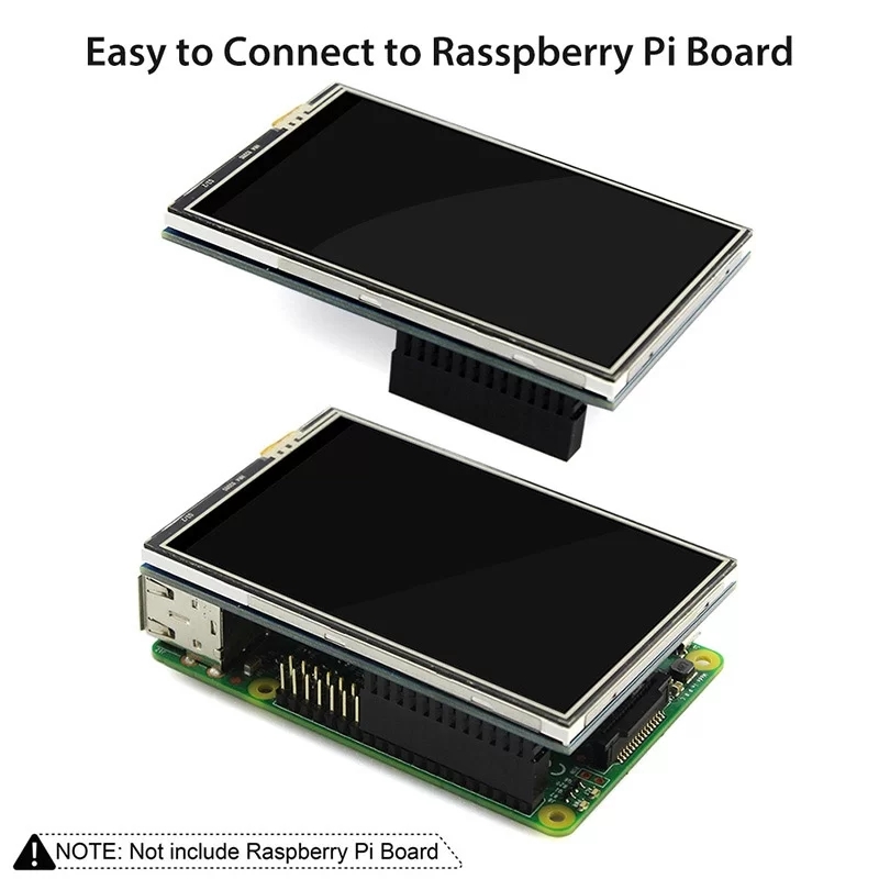 Elecrow RR035 - 라즈베리파이 3 B/4 B용 3.5인치 480x320 터치 TFT 디스플레이 보드 [RPA03510R]