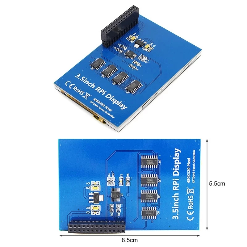 Elecrow RR035 - 라즈베리파이 3 B/4 B용 3.5인치 480x320 터치 TFT 디스플레이 보드 [RPA03510R]
