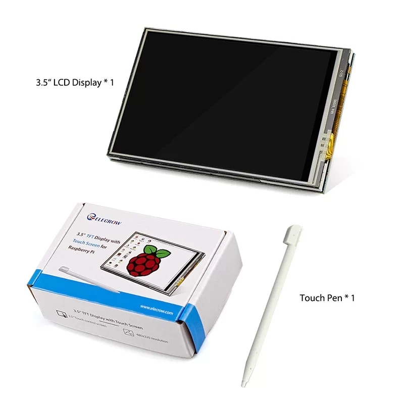 Elecrow RR035 - 라즈베리파이 3 B/4 B용 3.5인치 480x320 터치 TFT 디스플레이 보드 [RPA03510R]