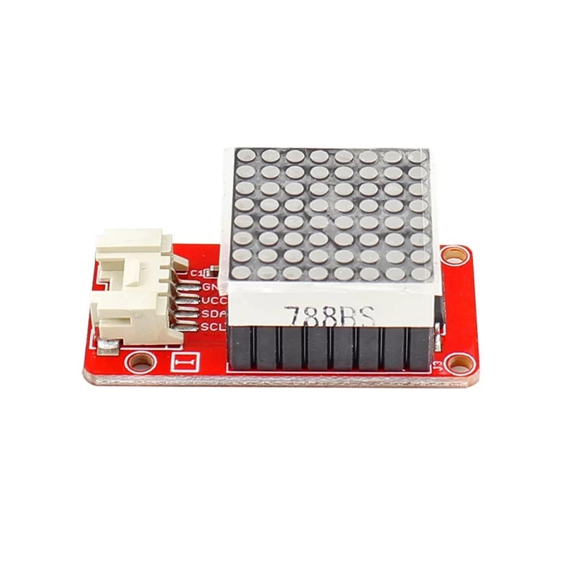 Crowtail HT16K33 8x8 LED 도트 매트릭스 모듈 (레드/블루/그린 도트 매트릭스 1개씩 포함) [CRT15121M]