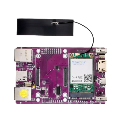 Mcuzone CM4-4G IO Board - 라즈베리파이 컴퓨터 모듈 4 기반 다기능 확장 보드 (Cat4 프리 드라이브 4G 모듈 포함) [RPA39910C]