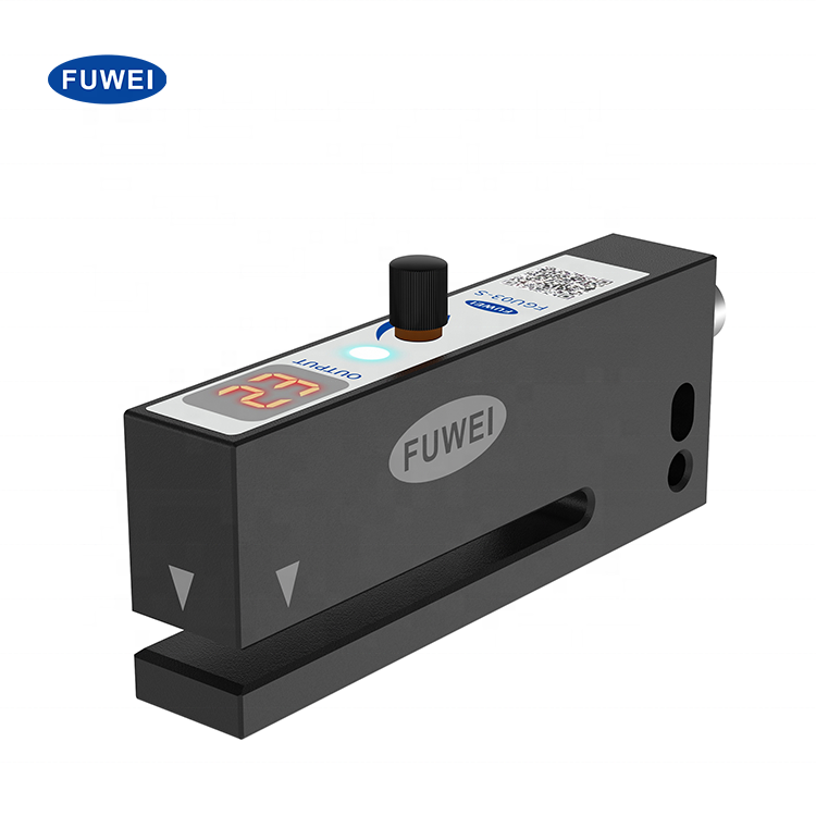 FGU03-S 3mm 슬롯 타입 광전 라벨 센서 알루미늄 합금 투명 라벨 센서 [FUWEI-35]