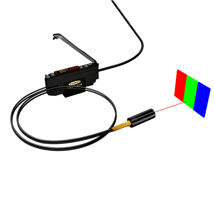 FWGS-21N FWGS-21P 감지 거리 5-50mm 광전 스위치 RGB 디지털 마크 컬러 센서 [FUWEI-50]
