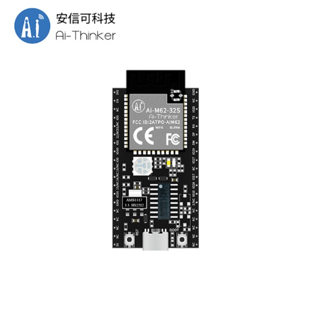 아이 씽커 WiFi6 + 블루투스 BLE 5.3 콤보 모듈 BL616 칩 Ai-M62-32S-Kit 개발 보드 [Ai-Thinker-81]