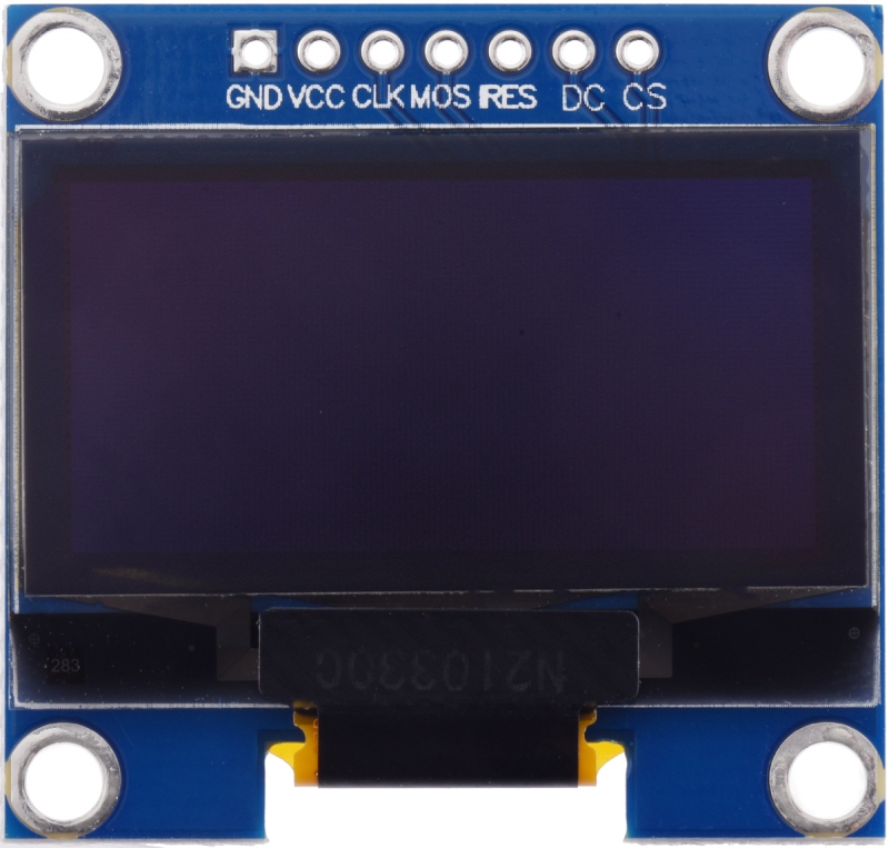 SH1106 128x64 1.3인치 SPI OLED 모듈 (화이트) [PLLU-3760]