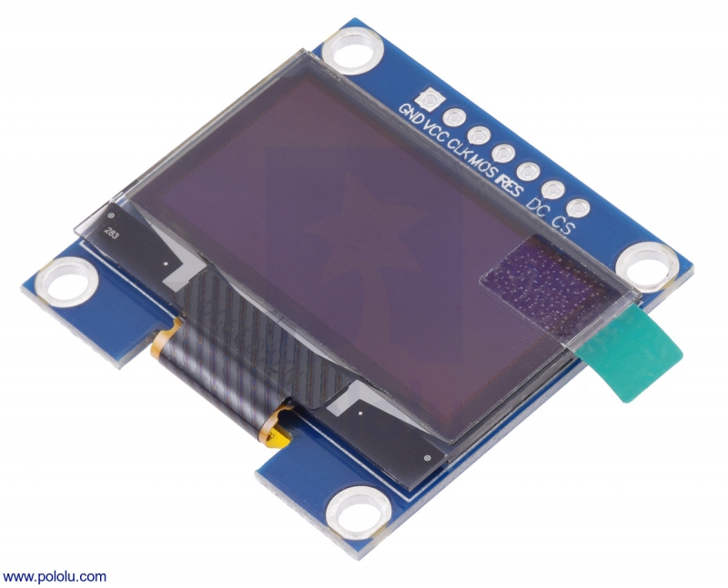 SH1106 128x64 1.3인치 SPI OLED 모듈 (화이트) [PLLU-3760]