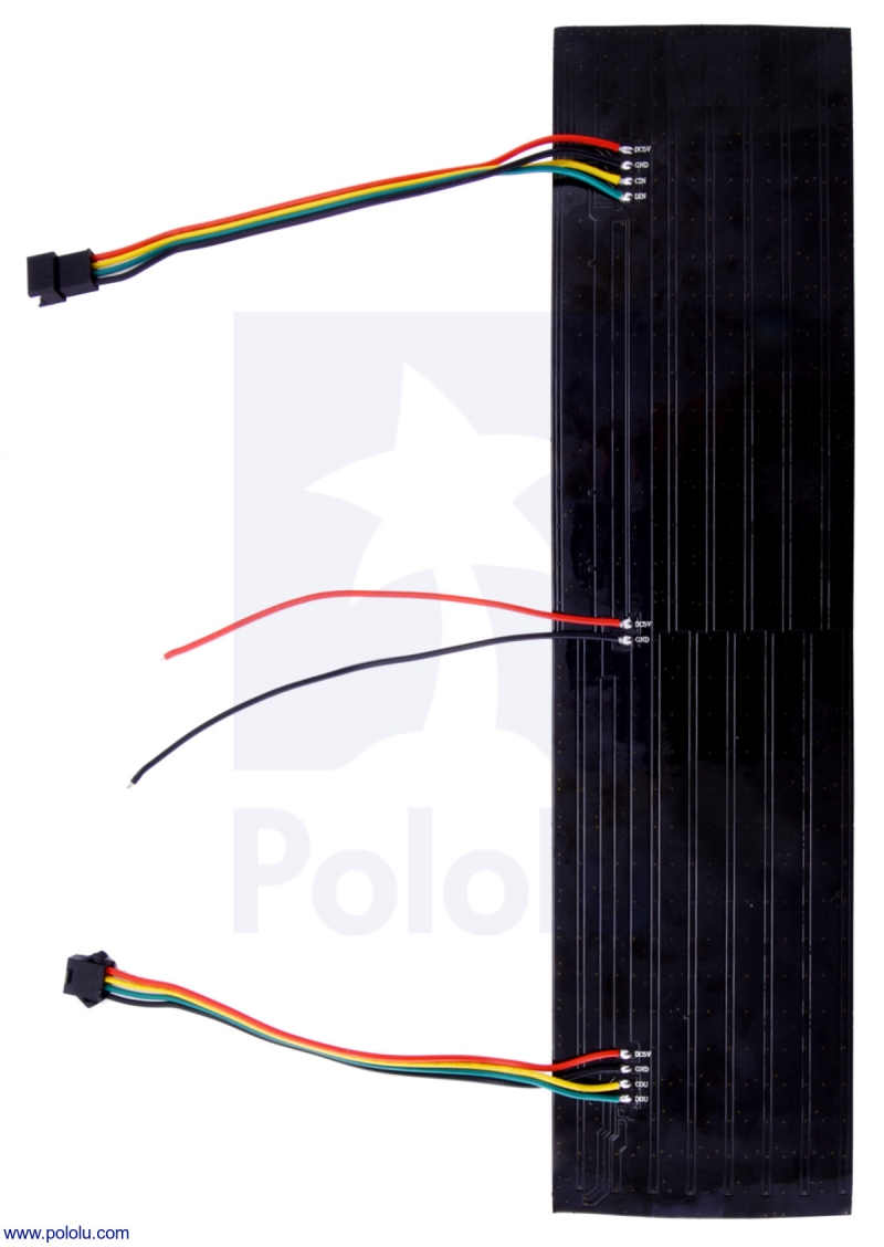 APA102C 5V 8x32(10mm 그리드) RGB LED 플렉시블 패널 [PLLU-2534]