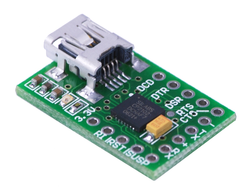CP2102 USB 2.0(미니B) to 시리얼 어댑터 모듈 [PLLU-391]