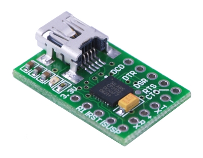CP2102 USB 2.0(미니B) to 시리얼 어댑터 모듈 [PLLU-391]