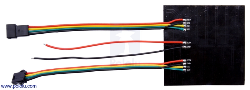 APA102C 5V 8x8(10mm 그리드) RGB LED 플렉시블 패널 [PLLU-2532]