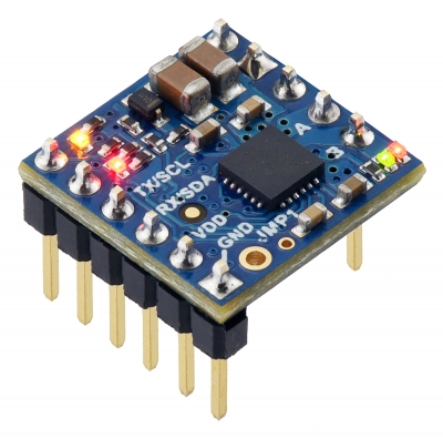 Motoron M1T256 - DRV8256P 4.5-48V 2.2A I2C 모터 컨트롤러 모듈 (핀 헤더 납땜) [PLLU-5060]