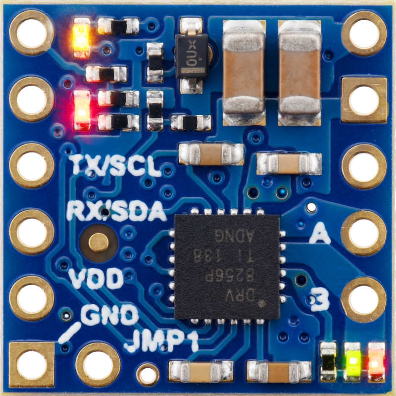 Motoron M1T256 - DRV8256P 4.5-48V 2.2A I2C 모터 컨트롤러 모듈 (핀 헤더 미납땜) [PLLU-5061]