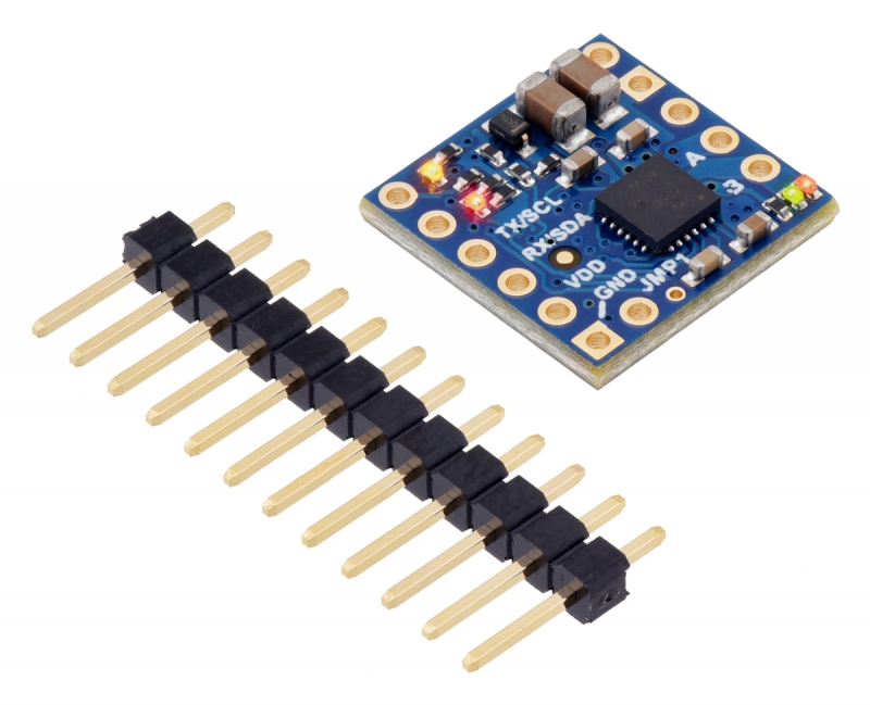Motoron M1T256 - DRV8256P 4.5-48V 2.2A I2C 모터 컨트롤러 모듈 (핀 헤더 미납땜) [PLLU-5061]