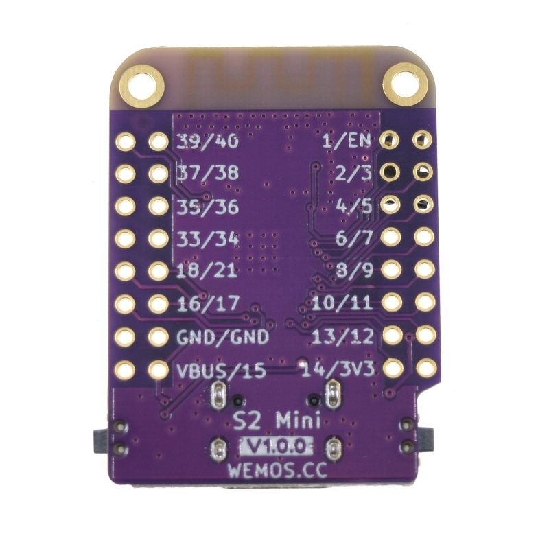 LOLIN S2 mini - ESP32-S2FN4R2 와이파이 보드 [WEMOS-015]