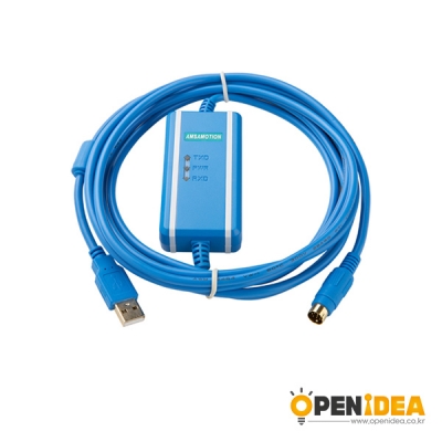 Amsamotion PLC 프로그래밍 케이블 광전 Isolation USB-SC09-FX 다운로드 케이블 금도금 [OPEN-BF006-003]
