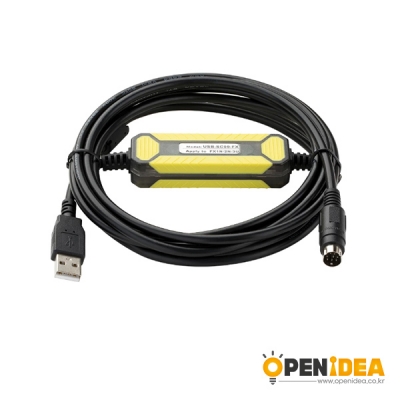 Amsamotion USB-SC09-FX PLC 프로그래밍 케이블 FX3U/1N/2N 방진 케이블 2.5m 블랙 [OPEN-BF006-005]