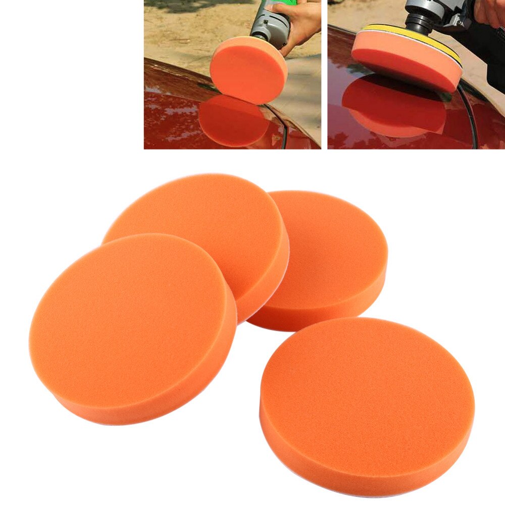 자동차 버프 연마 패드 5 인치 125mm 플랫 폼 스폰지 왁싱 패드 키트 도구 자동차 폴리셔 버퍼 자동 케어 버핑 패드 10 개 [OA54-61]
