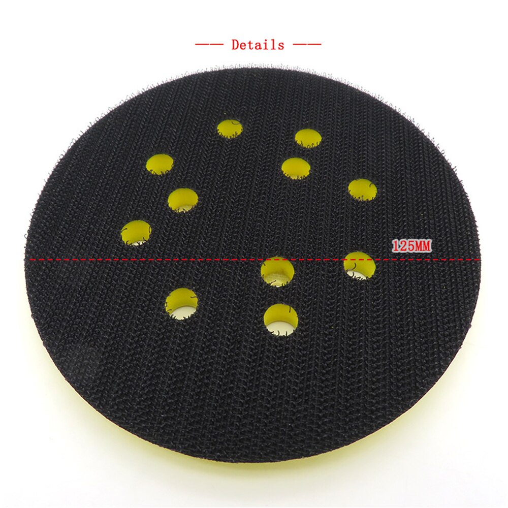 5 인치 125mm 8 홀 3/4 네일 백킹 패드 후크 및 루프 샌딩 패드 에어 샌더 파워 샌더 폴리셔 도구 [OA54-29]