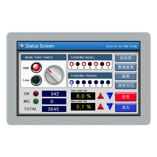 CHA-102WR (HMI/휴먼 머신 인터페이스/MMI/터치 스크린)