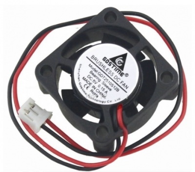 25mmX25mmX10mm DC BRUSHLESS 5V, 0.15A 팬(FAN)