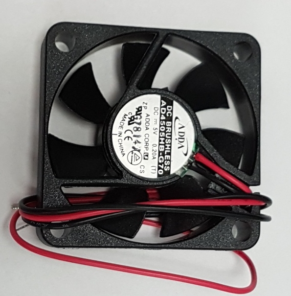 45mmX45mmX10mm DC BRUSHLESS 5V, 0.2A 팬(Fan)