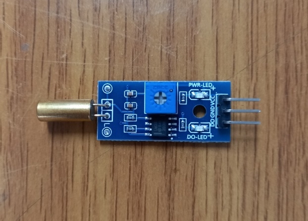 볼(Ball)내장 기울기(경사각) 및 충격센서 모듈 (Ball mounted tilt and shock sensor module)