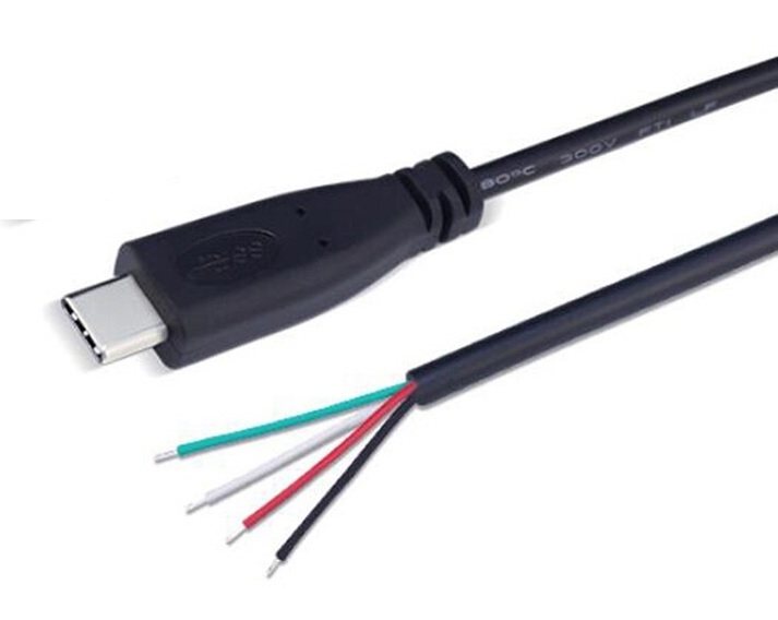 USB Type-C Male 연결케이블 (USB 타입C 연결케이블 : + - DP DM)
