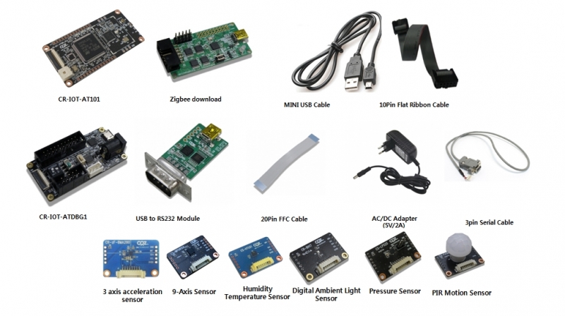 사물인터넷 IoT Sensor Start kit ( STM32, Zigbee , 대기압, 온습도, 조도, 9축, 가속도, 감지 센서 EVB )