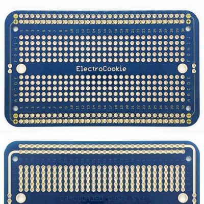 PCB보드 브레드보드형 만능기판 Half Size(아두이노 및 개발용)- 89x52mm 블루