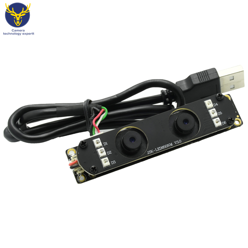 JSK-LA008MAMB-V3.0(C01) 2MP 양안 생체검출 와이드 다이내믹 나이트 비전 이미징 카메라 모듈 [JSK-03]