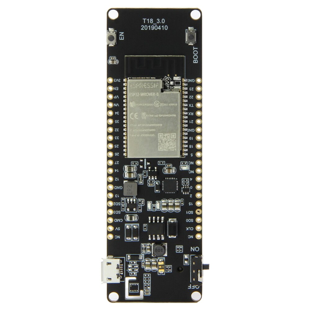 T-Energy ESP32-WROVER-B ESP32 8MByte PSRAM WiFi 및 블루투스 모듈 18650 배터리 개발 보드 [LILYGO-31]