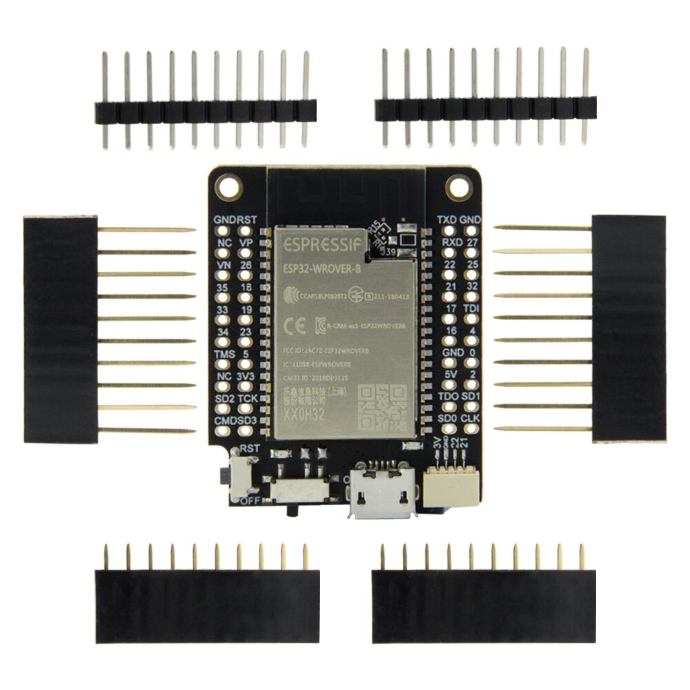 와이파이 블루투스 모듈 플래시 4MB 8MB 16MB 개발 보드 T7 V1.5 Mini32 ESP32-WROVER-B [LILYGO-33]
