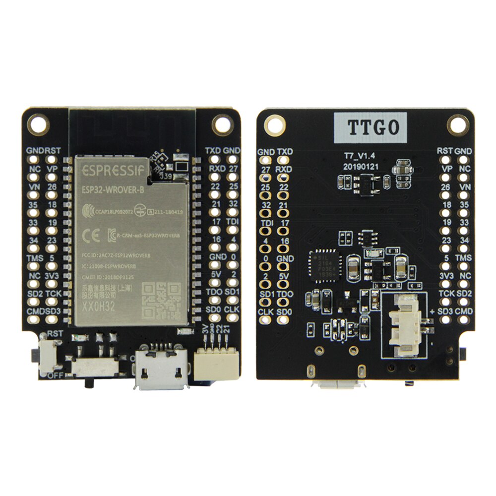 와이파이 블루투스 모듈 플래시 4MB 8MB 16MB 개발 보드 T7 V1.5 Mini32 ESP32-WROVER-B [LILYGO-33]