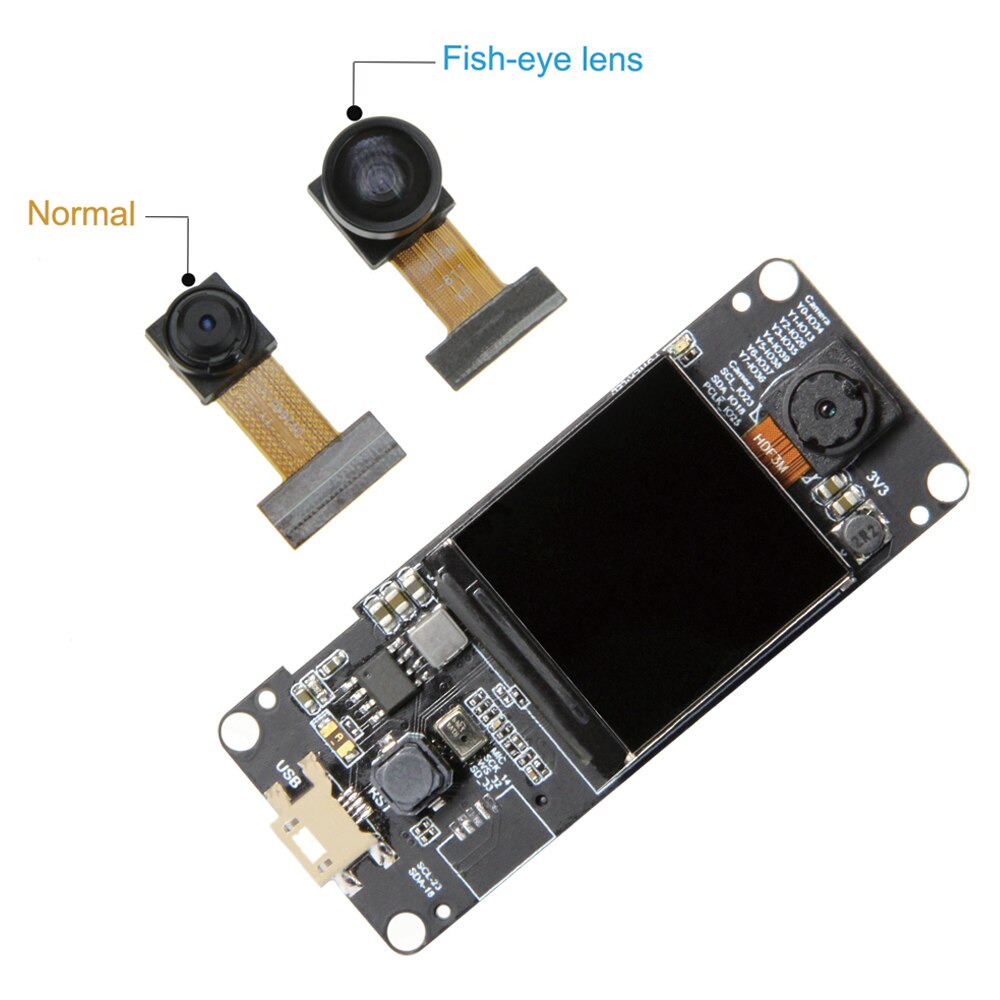 T-Camera Plus 카메라 모듈 ESP32-DOWDQ6 블루투스 와이파이8MB OV2640 [LILYGO-35]