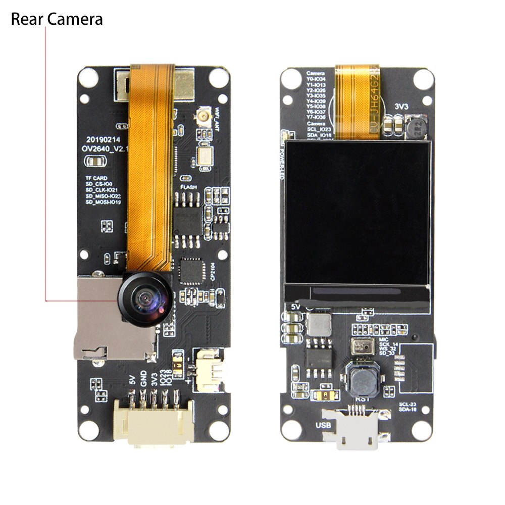 T-Camera Plus 카메라 모듈 ESP32-DOWDQ6 블루투스 와이파이8MB OV2640 [LILYGO-35]