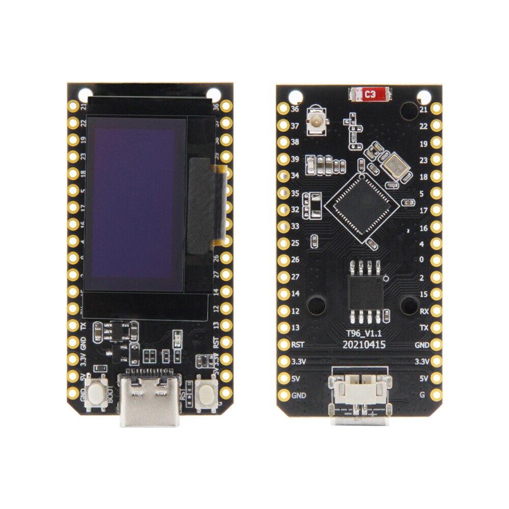 4M Byte Pro ESP32 OLED V2.0 TTGO 및 ESP32 OLED 와이파이 모듈 블루투스 더블 ESP-32 ESP8266 OLED [LILYGO-36]