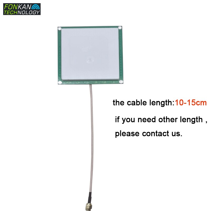 915MHz 4dBi 소형 UHF RFID 세라믹 안테나 60x60mm PCB 크기 70x70mm 10-15cm 케이블 SMA MMCX IPEX TNC [FONKAN-16]
