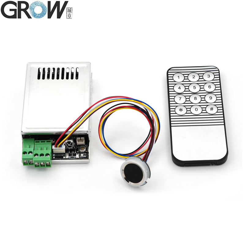 성장 KL216+R502A DC10-30V 릴레이 출력 원격 제어 지문 액세스 제어 보드 조그 모드 점화 모드 자동 잠금 [GROW-49]