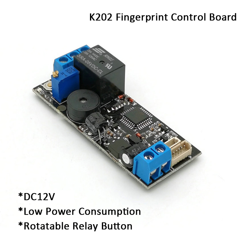 성장 K202+R502A DC12V 저전력 소비 액세스 제어 보드 작은 반지 LED 지문 모듈 [GROW-50]