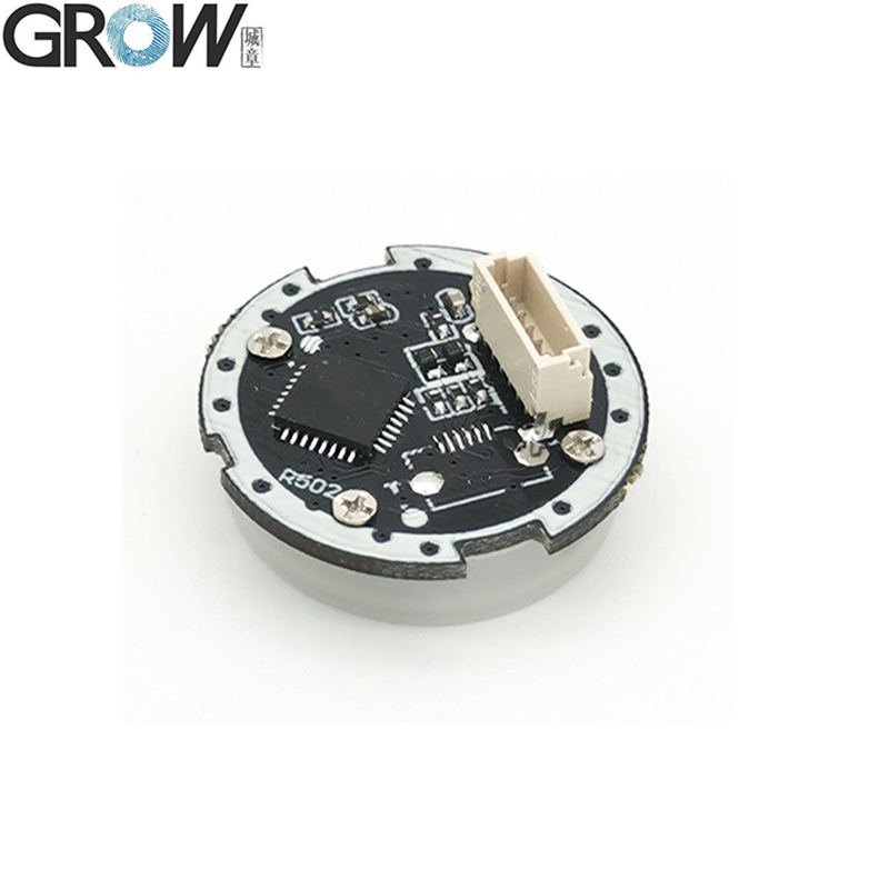 성장 KS200+R502A 4xAA 배터리 또는 DC3.7V-6.5V 모터 출력 원형 링 표시기 빛 지문 액세스 제어 보드 [GROW-51]