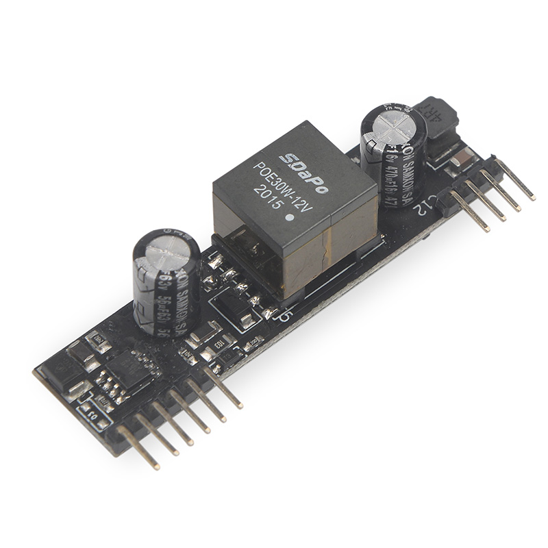PM1202 산업 온도 12V 2A 25.5W PoE 보드 핀 핀 10M 100M 1000M IEEE802.3af at 표준 PoE 모듈 [SDaPo-27]