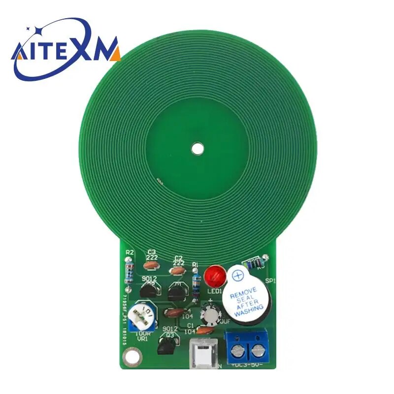 JS-60 DIY 금속 탐지기 키트 전자 키트 DC 3V-5V 60mm 비접촉 센서 보드 모듈 DIY 전자 부품 금속 탐지기 [DIY-03]