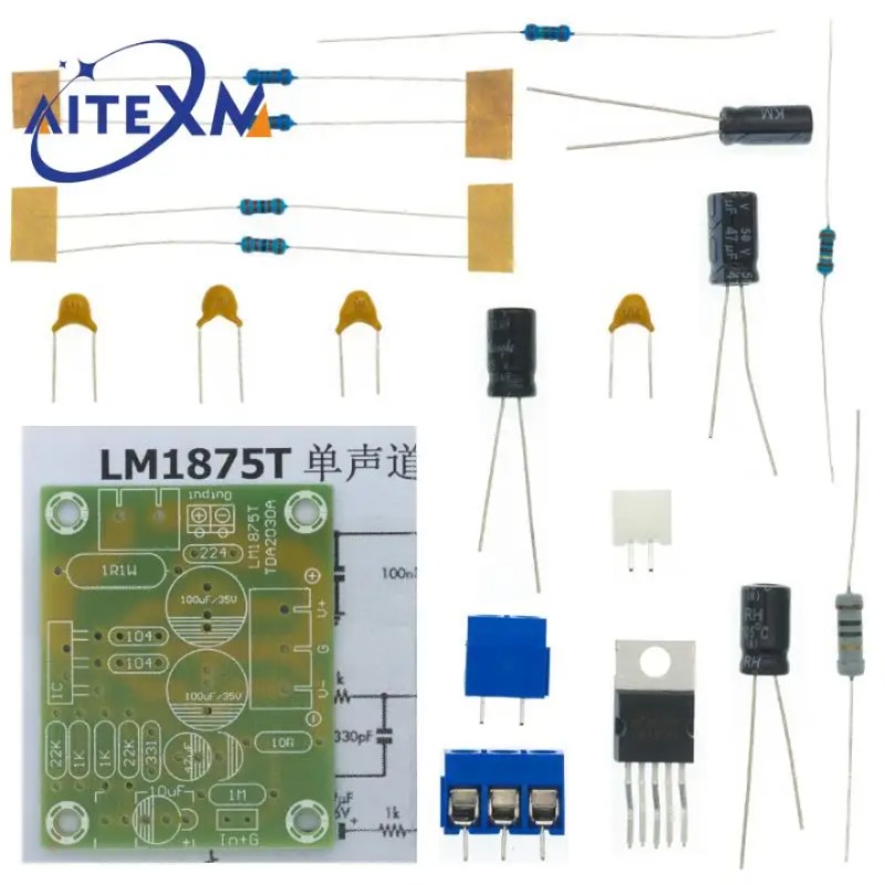 LM1875T 모노 붐 레벨 전력 30W 앰프 보드 스피커 전력 증폭기 PCB 생산 DIY 키트 LM1875 [DIY-06]