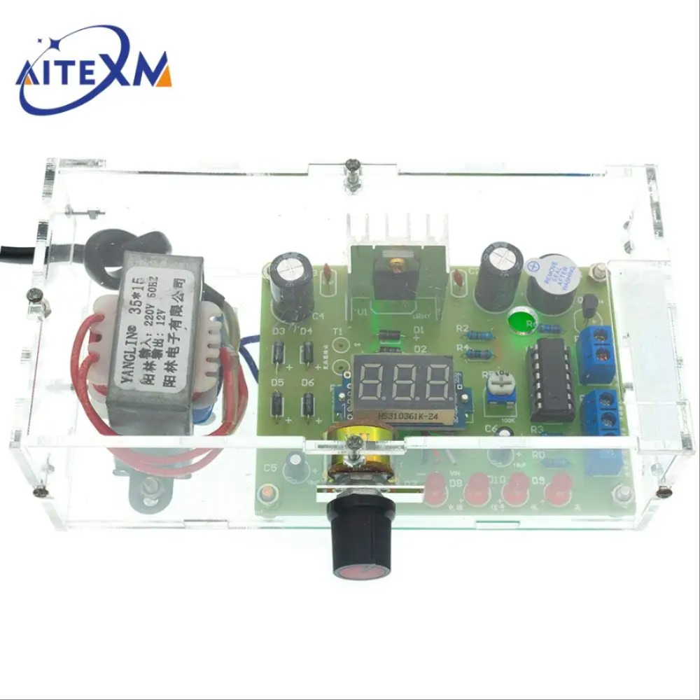 DIY 키트 LM317 조정 가능한 전압 110V 220V~1.25V-12.5V 스텝 다운 전원 공급 장치 모듈 PCB 보드 [DIY-07]