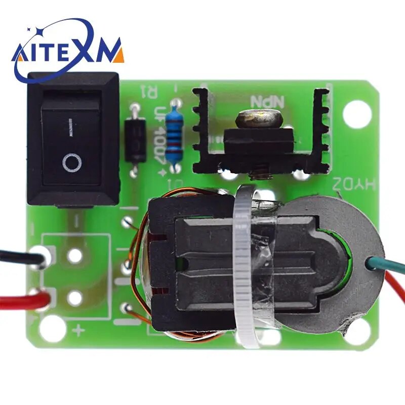 고주파 DC 고전압 아크 점화 발생기 인버터 부스트 스텝 업 18650 DIY 키트 U 코어 변압기 스위트 3.7V 15KV [DIY-11]