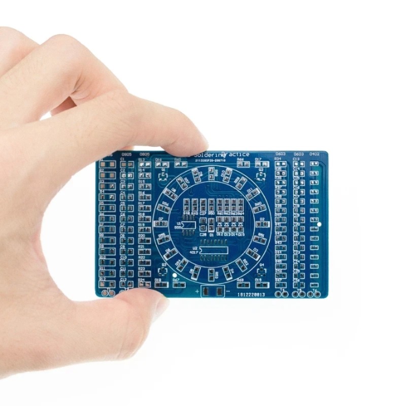 회전 LED SMD NE555 납땜 연습 보드 DIY 키트 패니 스킬 트레이닝 전자 슈트 CD4017 [DIY-15]