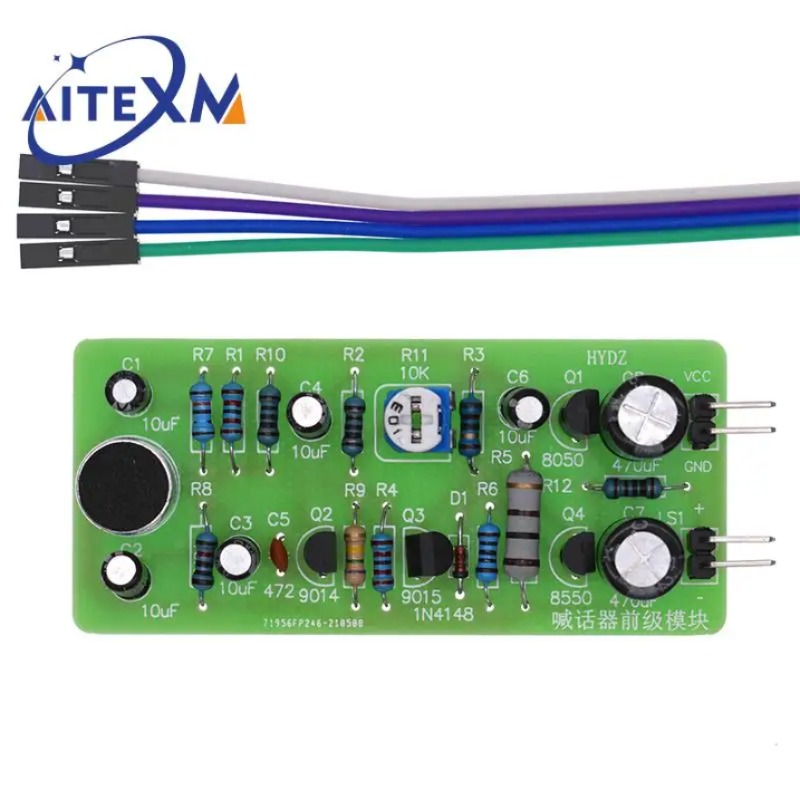라우드 스피커 프론트 스테이지 앰프 회로 증폭기 DIY 키트 볼륨 증폭기 마이크 헤드 모듈 Arduino 용 학습 키트 [DIY-16]